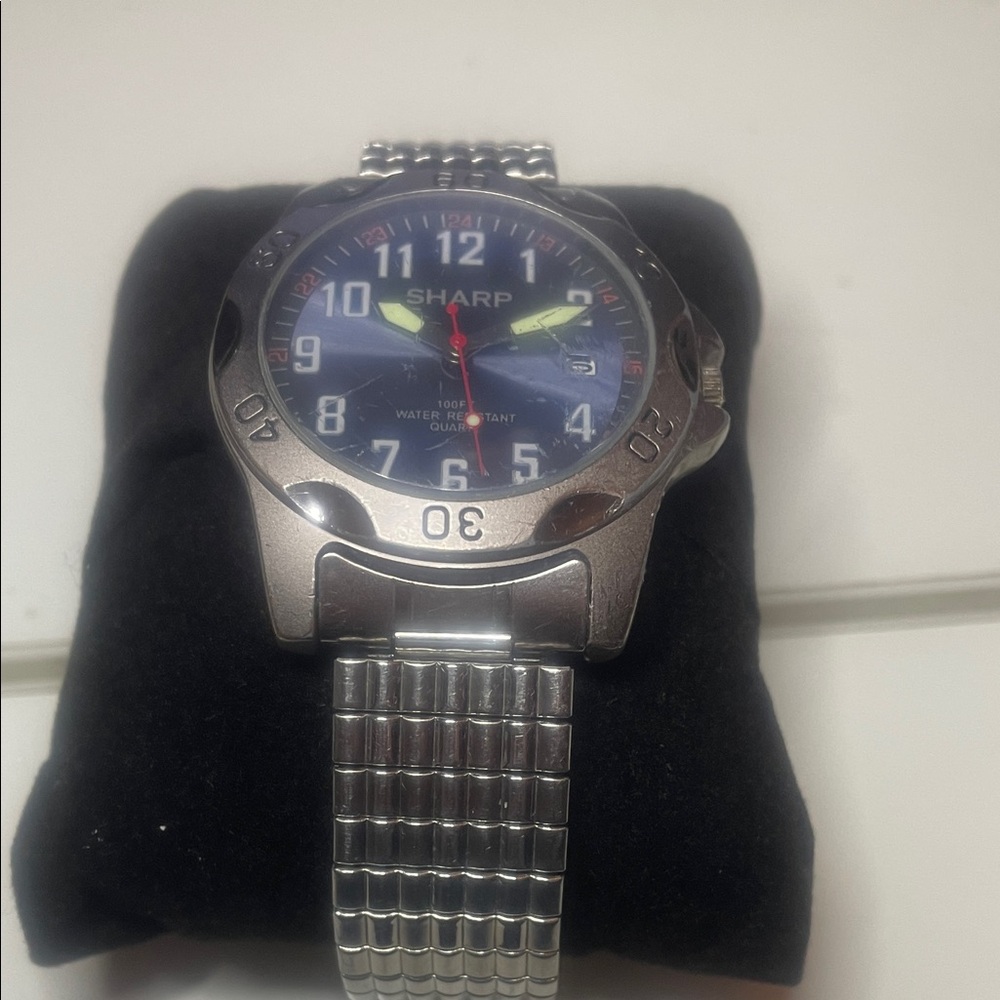 Sharp Silver and Black Watch - priced to sell